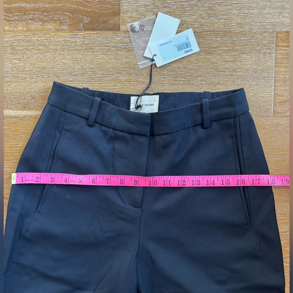BNWT Loulou Studio black wool Safal short pants, size large - Picture 9 of 10